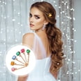 thumbnail image 2 of Miangastore 12 Pcs Pinces à Cheveux Acryliques en Strass Décoratives pour Femmes, 2 of 8
