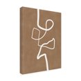 thumbnail image 4 of Trademark Fine Art Elena Ristova  Brown Single Line Artwork Canvas Wall Art, 4 of 4