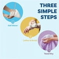 thumbnail image 6 of Ghxbdy Disposable No-Rinse Shower Wipes, Lavender Scent, 25 Sheets,Kitchen Sponge for Dishes with Scrub Side & Soft Microfiber | Non-Stick Safe | All-Purpose Cleaner, 6 of 8