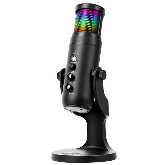 Microphone for Computer, Usb Microphone for Pc, Gaming, Recording, Streaming, , Podcasting, , and Computer Condenser Mic with Rgb, 2 Pickup Patterns, Plug and Play