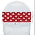 thumbnail image 2 of Your Chair Covers - 10 Pack Stretch Spandex Chair Bands Red and White Polka Dot, 2 of 2