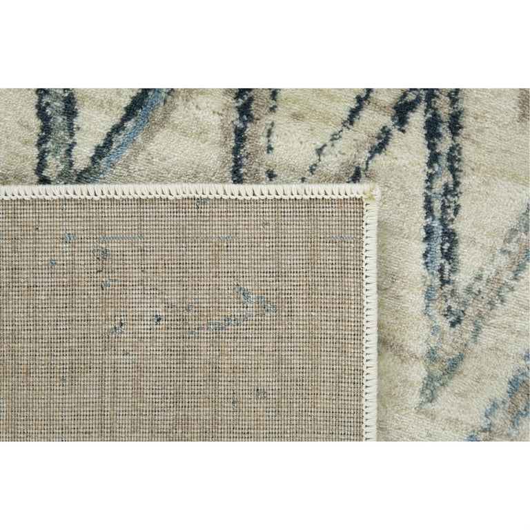 Heritage 9364 Ivory/Blue Chevron Area Rug, Size - 3'3