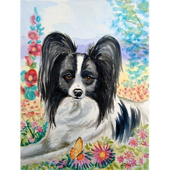 28 x 40 In. Papillon Flag Canvas, House Size