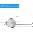 thumbnail image 2 of Colador de té de malla fina de acero inoxidable de alta calidad de 7 cm para cocina Harina Arroz Pasta Lavado de verduras y frutas Accesorios de cocina duraderos, 2 of 6