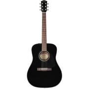 Fender CD-60 Dreadnought Acoustic Guitar (V3) with Case, Walnut Fingerboard, Black