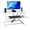 White, variant on Ultimate Home Office Solution: 17" Wide Adjustable Standing Desk Converter. Ergonomic Stand Up Table & Computer Desk Workstation for Laptop or PC.