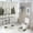 style-612, variant on 4 Pcs Shower Curtain Sets with Non-Slip Rugs Toilet Lid Cover and Bath Mat Our First Christmas Engaged Personalized Waterproof Fabric Bath Curtain Xmas Holiday Decor for Bathroom Decor