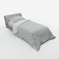 thumbnail image 2 of Ambesonne Geometric Bedding Set 3 Pcs, Simplistic Shapes Lines, Twin XL, Dimgray and White, 2 of 2
