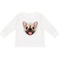 thumbnail image 3 of Inktastic French Bulldog Dog Boys or Girls Long Sleeve Toddler T-Shirt, 3 of 5
