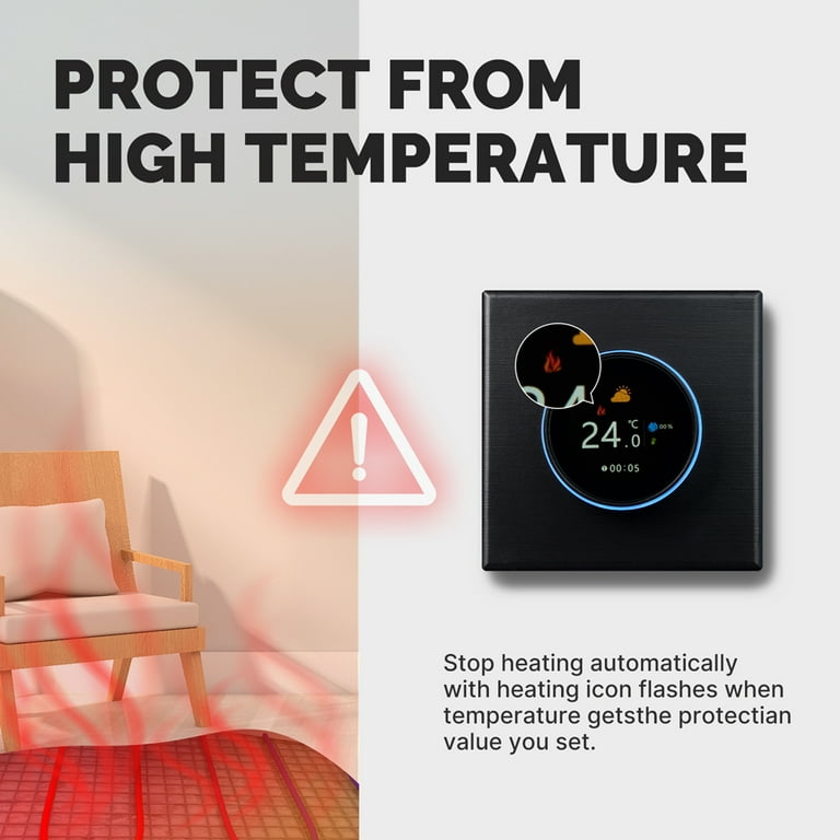 Wi-fi Thermostat Programmable Termostato Wifi Caldera Gas Water Boiler Six  Period Voice App Control