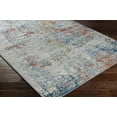 thumbnail image 3 of BoutiqueRugs Buliok Contemporary Medium Pile Area Rug - Teal, Pale Blue, Rust - 5'3" x 7'3", 3 of 11