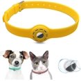 thumbnail image 1 of Soporte para Collar de perro Airtag Collar de gato Airtag con 1 película protectora Hd 9-19,5 pulgadas collares de perro de silicona suave, 1 of 2