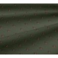 thumbnail image 4 of oneOone Cotton Jersey Olive Green Fabric Texture & Floral Block Sewing Material Print Fabric By The Yard 58 Inch Wide, 4 of 4