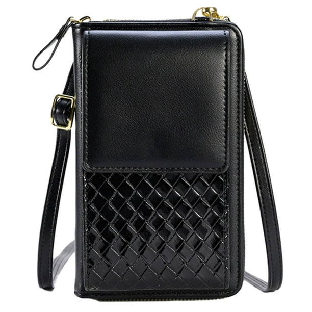 Apuakthei - Cartera para teléfono móvil, tipo bandolera, de piel sintética, pequeña, para mujer