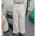 thumbnail image 4 of Womens Pants Wide Leg Solid Color Business Pants With Pockets Button Front Casual Trousers royal blue XXL, 4 of 4