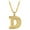 D, variant on Initial Necklaces for Women Fashion Women Gift 26 English Letter Name Chain Pendant Necklaces Jewelry Clearance Under $5
