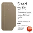 thumbnail image 6 of Resilia Under Grill Mat With Splatter Guard Lip - 72” x 48”, Beige/Tan, 6 of 10