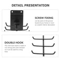 thumbnail image 3 of OULII 1Set Black Wall Mount Violin Hanger For Supporting String Instruments Erhu Rack Bow Display 11.6x3.7in, 3 of 8