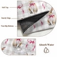 thumbnail image 6 of Round Rug 3.3Ft Washable Non-Slip, Easter Circle Area Rugs for Living Room Bedroom, Spring Pink Bow Rabbit Grey White Gingham Plaid Indoor Floor Mats Carpet Runner for Home Decor Aesthetic, 6 of 8