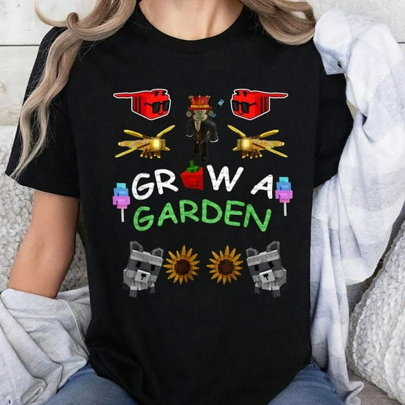 Grow a Garden Gamer Fan Merch T-Shirt Unisex, Sizes S-5XL, Tbun