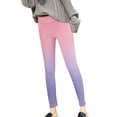 thumbnail image 3 of Gibobby leggings afelpados niña Pantalones para mujer Pantalones casuales Elástico Cintura alta Patrón retro Impreso Forro polar Capris Termal Longitud total Leggings de invierno（Rosa， M), 3 of 5