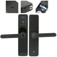 thumbnail image 4 of Intelligent Lock, Mechanical Keys Fingerprint Door Handle, Smart Security For School Locker Anti-theft Home, 4 of 8