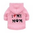 thumbnail image 1 of POINTERTECK Dog Hoodie Fleece Sweatshirt Hoodies Love Mom Costumes, 1 of 3
