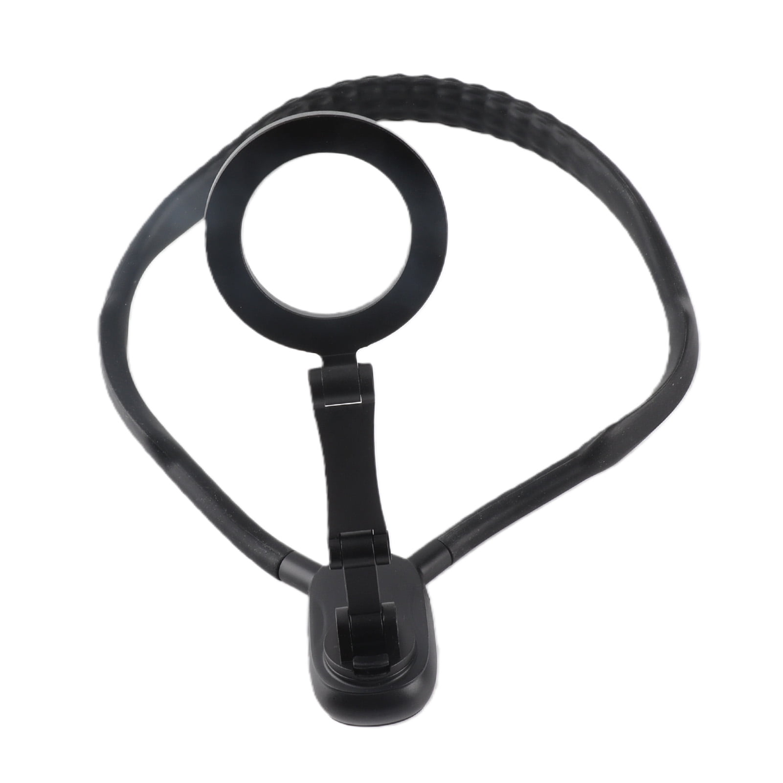 Xirurus Magnetic Neck Phone Holder for Vlog Video Recording, Hands-Free Chest Mount Stand Compatible with iPhone 15 to 12 and Android Phones, Silicone Material, 11.02 inches / 28 cm Size, Black Color