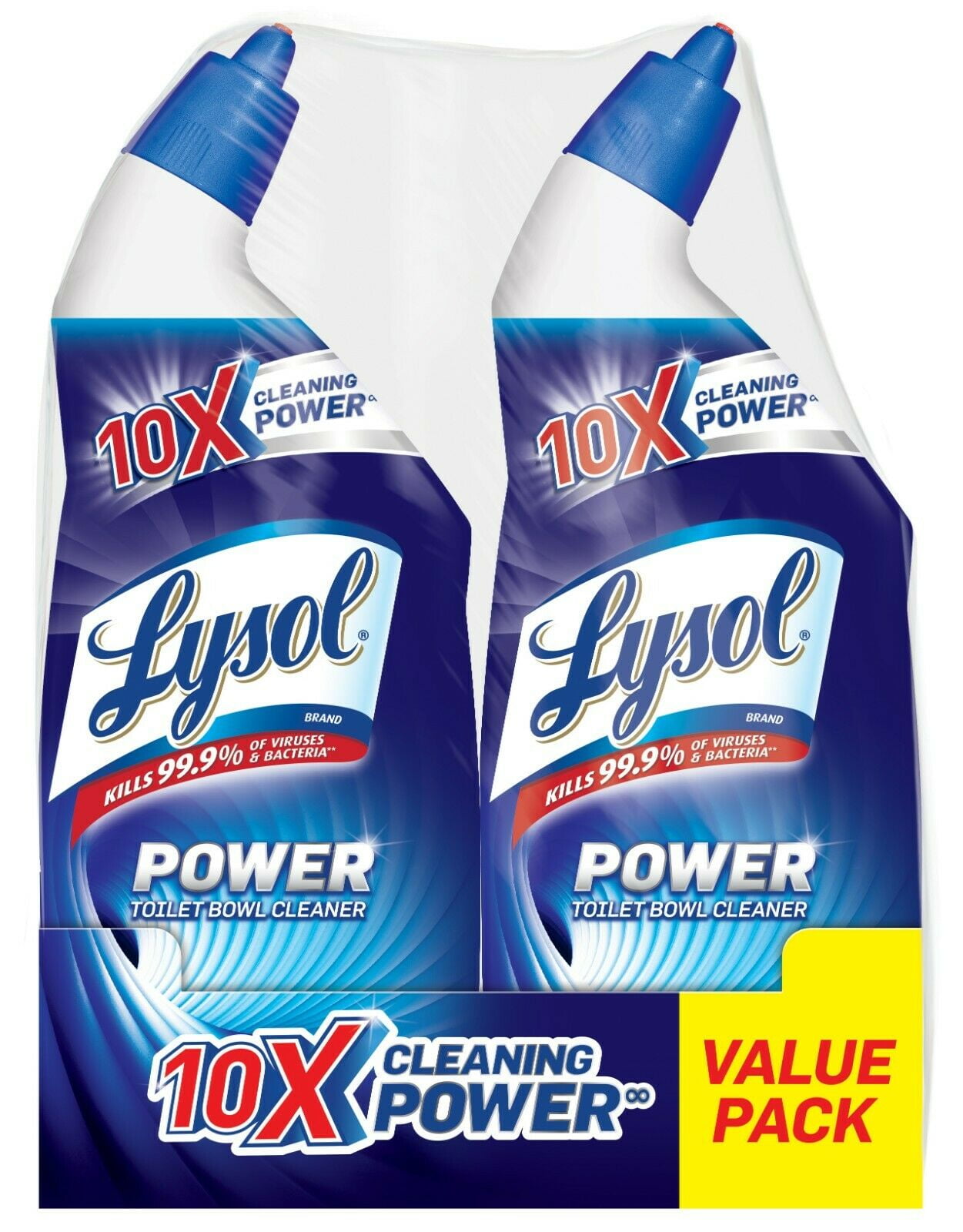 Lysol Power Toilet Bowl Cleaner 10X Cleaning Power 48oz (2X24oz) (Pack of 3)