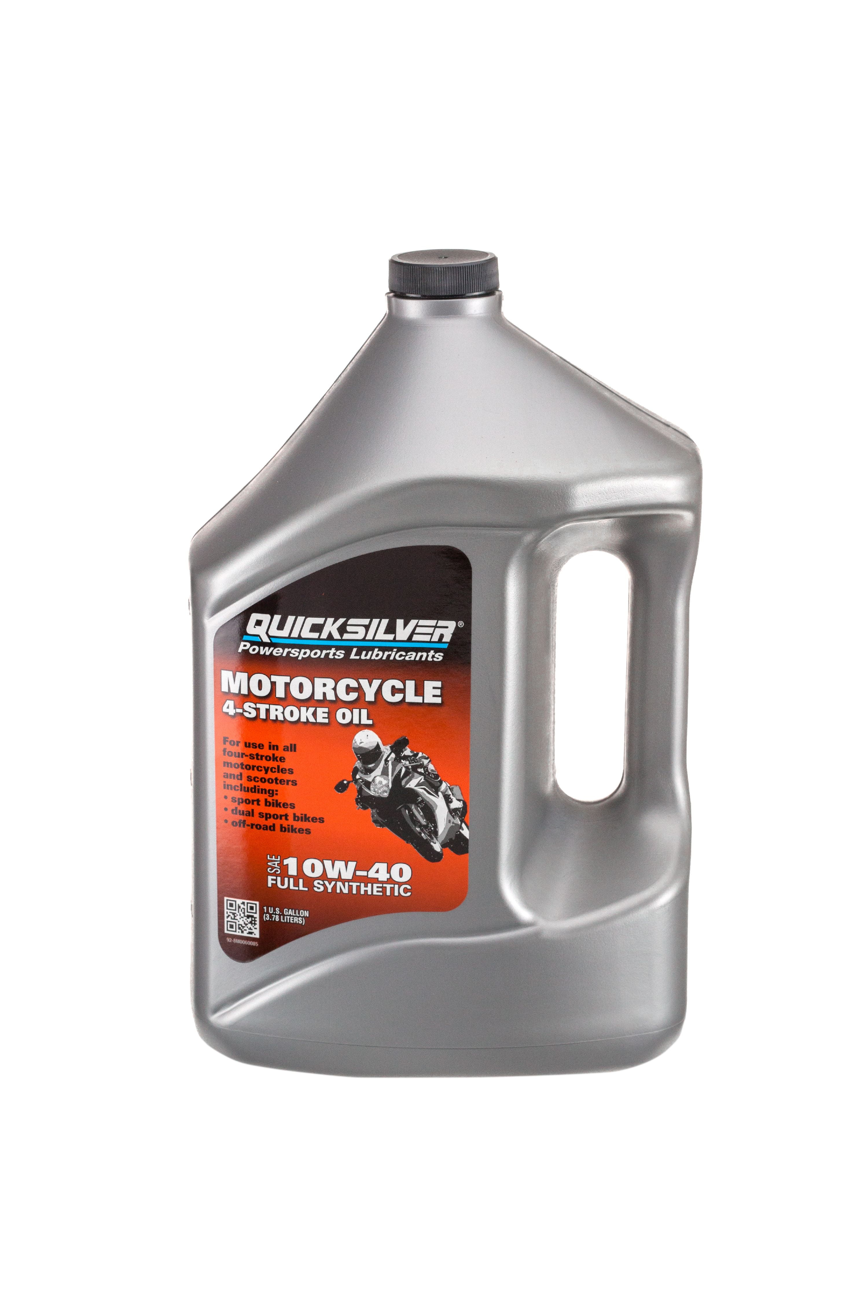 Quicksilver 8M0060085 4Stroke Full Synthetic 10W40 Motorcycle Engine