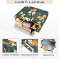 thumbnail image 3 of FORMRS Womens Corduroy Tote Bag Crossbody Shoulder Handbag with Pocket, Green Floral Orange, 3 of 7