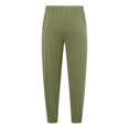 thumbnail image 5 of FINALGANG Mens Solid Color Casual Elastic Waist Beach Pants Loose Fit Comfortable Lightweight Sweatpants With Side Pocket For Daily Wear Green XXL, 5 of 5