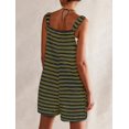 thumbnail image 4 of Mono corto para mujer Romper Yousify, casual, casual, a rayas, talla 2XL, 4 of 5