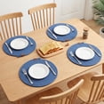 thumbnail image 3 of Unique Bargains Farmhouse Placemats 4pcs Dark Blue 13"x13", 3 of 6