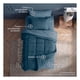 thumbnail image 3 of Set Edredón Individual + Funda De Almohada + Sábanas 5 Pzas Real Textil Azul Marino - Azul, 3 of 8
