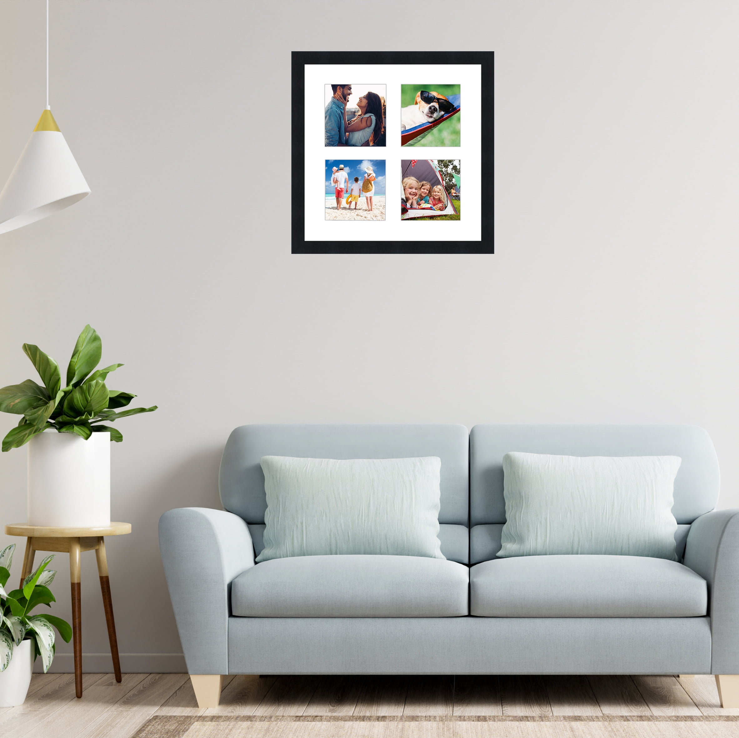 Picture Frames 4x4 Inch Black - Set Of 4 Square Instagram Photo Frames ...