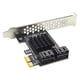 thumbnail image 4 of SATA PCIe Bracket 4 Port III Tarjeta 6Gbps 3.0 a PCI-e 1X Adaptador con, 4 of 7