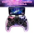thumbnail image 2 of Control Inalámbrico Bluetooth para Celular RGB Compatible Para iOS, PS4, PS3, N-Switch y Windows, 2 of 5