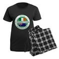 thumbnail image 5 of CafePress - Irish Australian Flags Round Women's Dark Pajamas - Women's Short Sleeve Print T-Shirt and Pants Dark Cotton Pajama Set, 5 of 7
