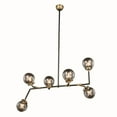 thumbnail image 1 of Elegant Lighting Leda 60" Lustre 6 Lumières en Laiton, 1 of 1