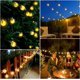 thumbnail image 4 of Cadena de luces solares para exteriores, 50 LED, 23 pies, globo de cristal con 8 modos, luces de patio impermeables con energía solar, para jardín, fiesta en casa, boda, decoración navideña, 4 of 5