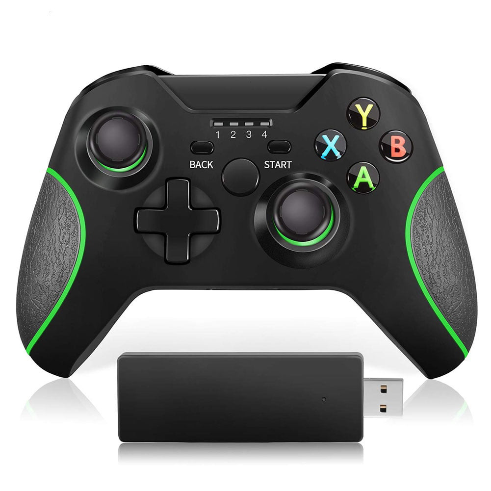 shuttle Populair Conceit Wireless Controller Enhanced Gamepad 2.4GHZ Game Controller for Xbox One/  One S/ One X/ One Elite/PC Windows 7/8/10 with Built-in Dual  Vibration（Black） - Walmart.com