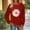Red, variant on UTSJKR Color Block Sweatshirts for Women Daisy Printed Loose Crewneck Pullovers Long Sleeve Cute Graphic Tees Casual Tunic Blouse Khaki S