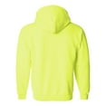 thumbnail image 3 of Heavy Blend Full-Zip Hooded Sweatshirt, S, Safety Green, 3 of 3