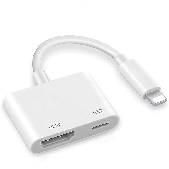 TV Video Hub USB to 4K HDTV Adapter for iPad 9.7" (2018 6th Gen) - Charger Port HDTV Cable Projector Converter