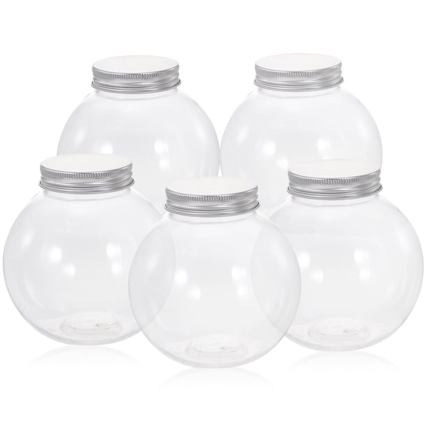 5pcs navideño caramelo frasco en forma de contenedor de dulces de dulces de fiesta de la botella