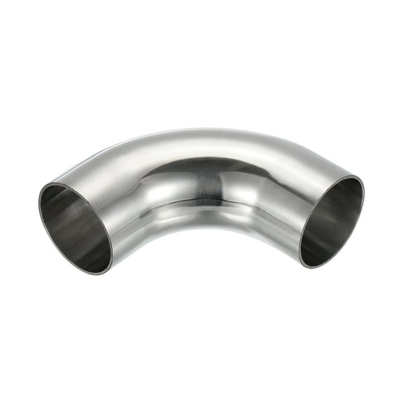 90 Degree Mandrel Bend Elbow, 2 1/4 Inch OD Steel Exhaust Elbow Exhaust Piping Connector 304 Stainless