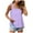 Purple womens tank tops, variant on Wycnly Womens Tank Tops Casual Lightweight Linen Loose Elastic Strap Tops Summer Fashion Solid Square Neck Sleeveless Shirts Blouse White l