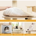 thumbnail image 3 of Dextrus Modern Tall Cat Tree, 66.1 Inches Wood Cat Tower Heavy Duty with Condo, 2 Basket, Scratching Post, Removable Pads, Multi Level for Indoor Large Cats, 3 of 7