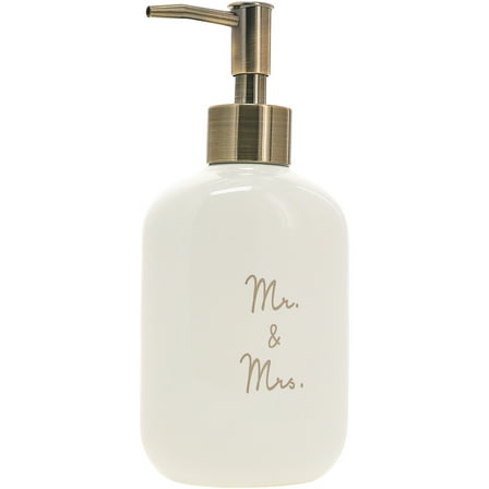 Mr. & Mrs. - Ceramic Soap/Lotion Dispenser
